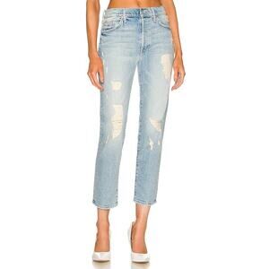 Mother Denim Trickster Ankle Jean in An Icy Confession 30